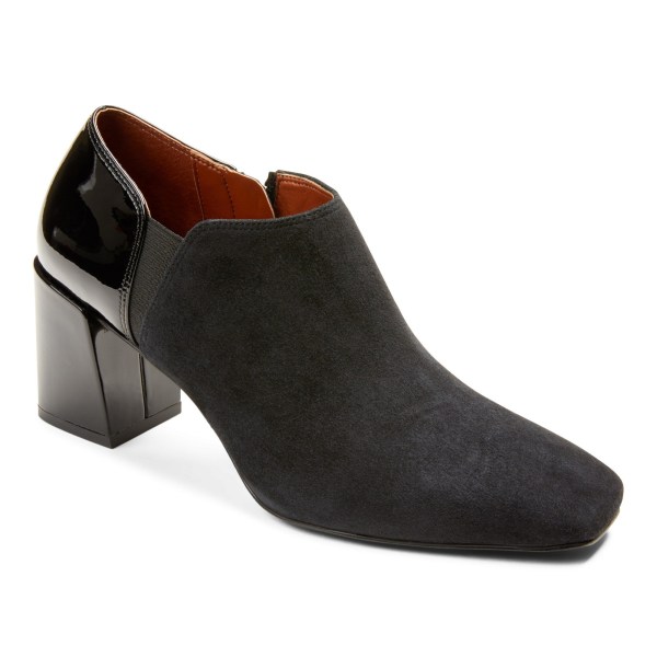 Vionic Wedges Ireland - Linda Shootie Black - Womens Shoes Clearance | SMVGF-8517